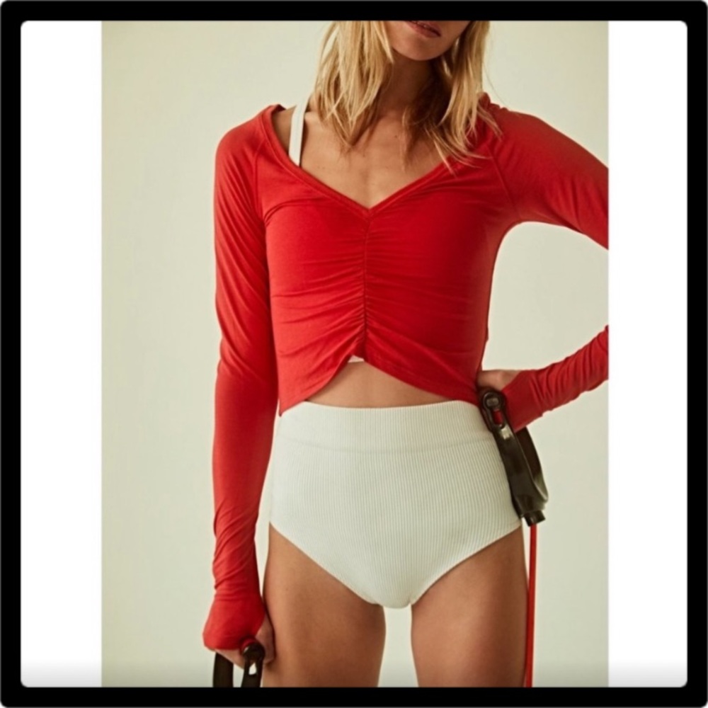 ❤️Free People Movement Courtside Long Sleeve Snapdragon Med ❤️ - Picture 2 of 9